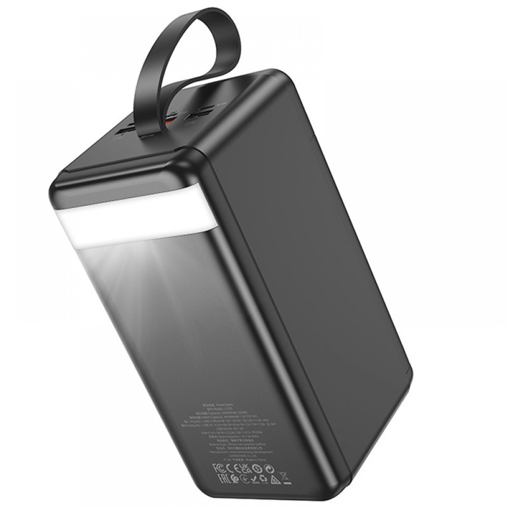 Зовнішній акумулятор (Power Bank) Hoco J123D Element 90000 mAh із швидкою зарядкою 22.5W+PD20W, чорний Зовнішній акумулятор (Power Bank) Hoco J123D Element 90000 mAh із швидкою зарядкою 22.5W+PD20W, чорний