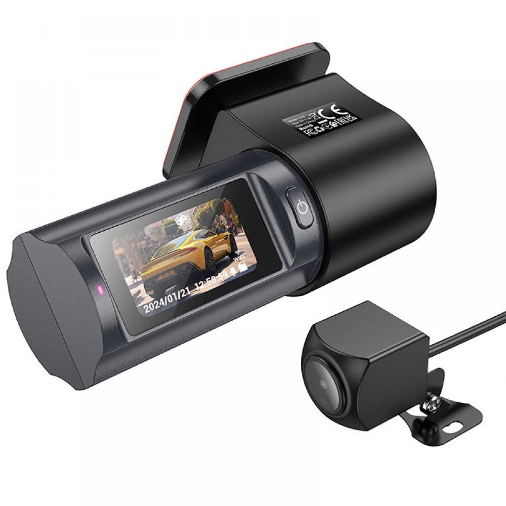 Відеореєстратор Hoco DV8 2K display hidden driving recorder (with rear camera)