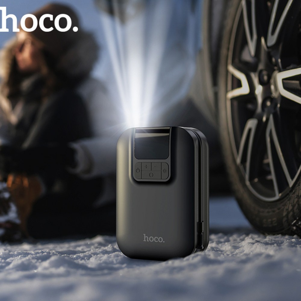 Автомобільний насос Hoco S53 Breeze portable portable smart air pump