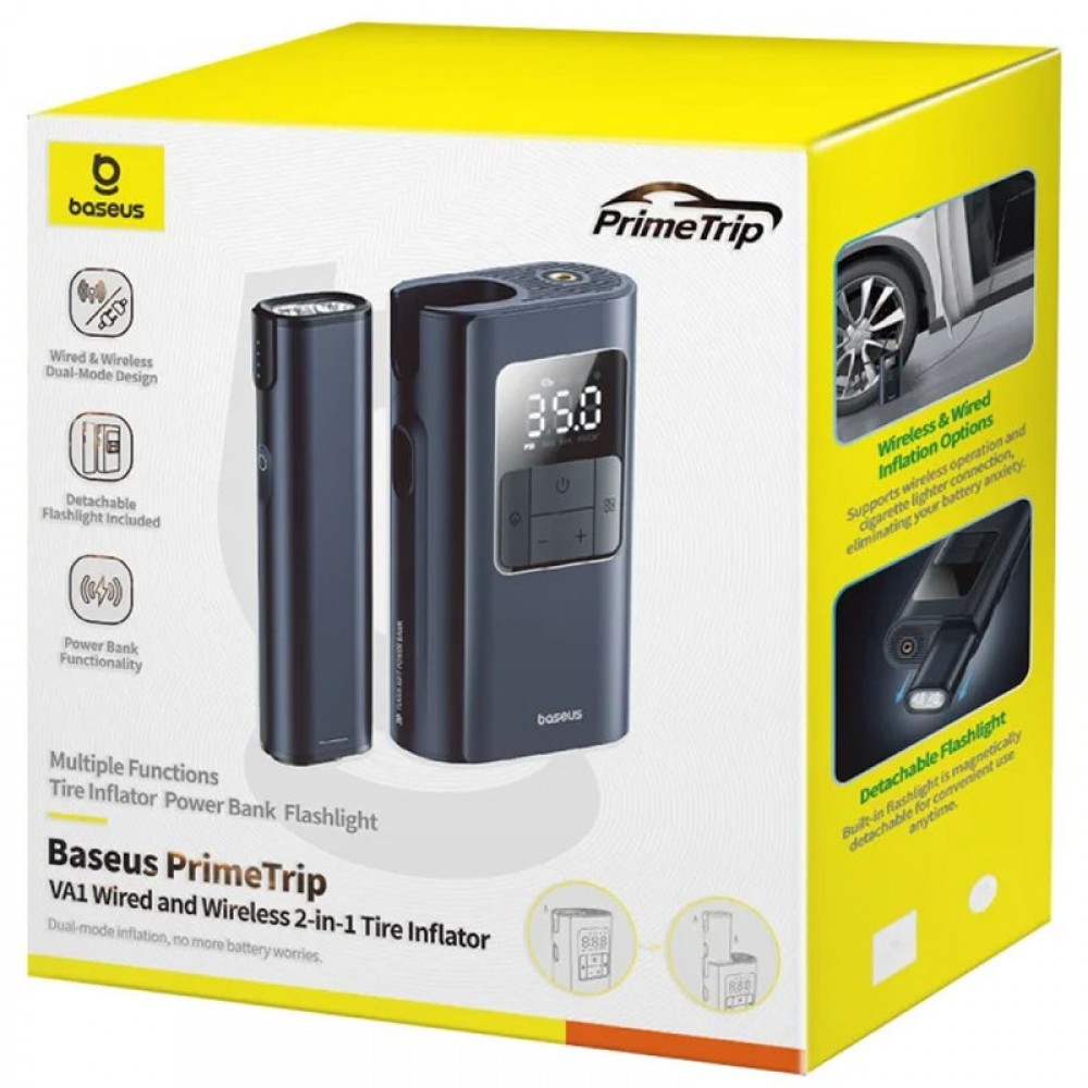 Портативний насос Baseus PrimeTrip VA1 2-in-1 1750 mAh (C11169001121-00)