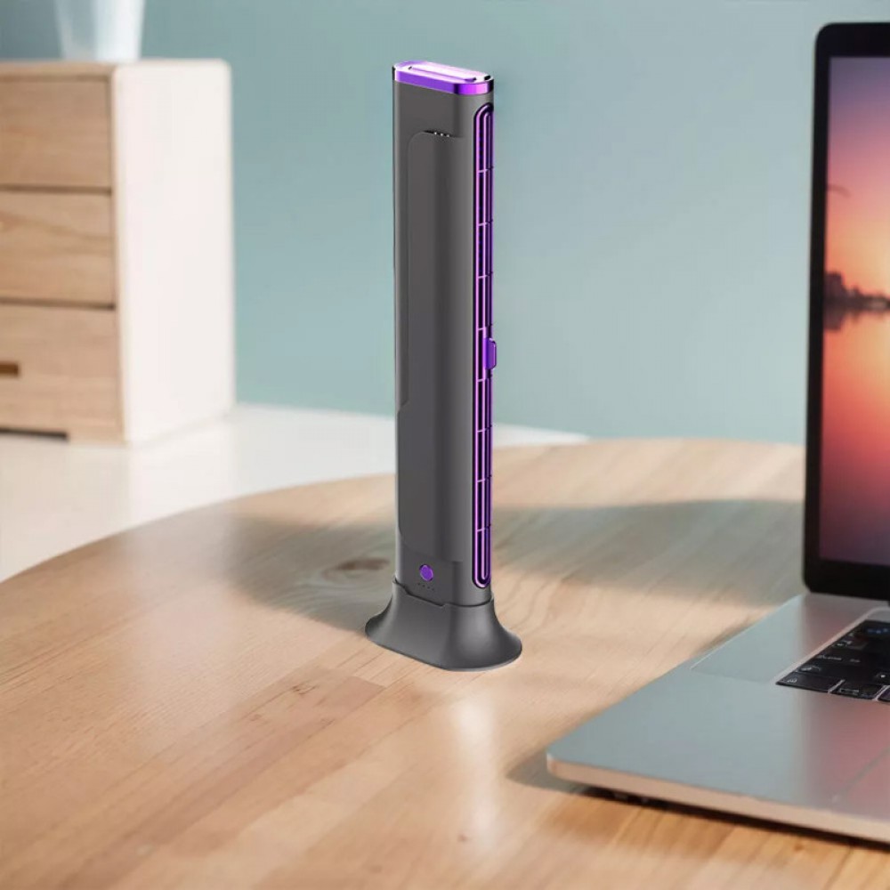 Настільний вентилятор F3 Tower Fan 3 speeds with battery 1200 mAh