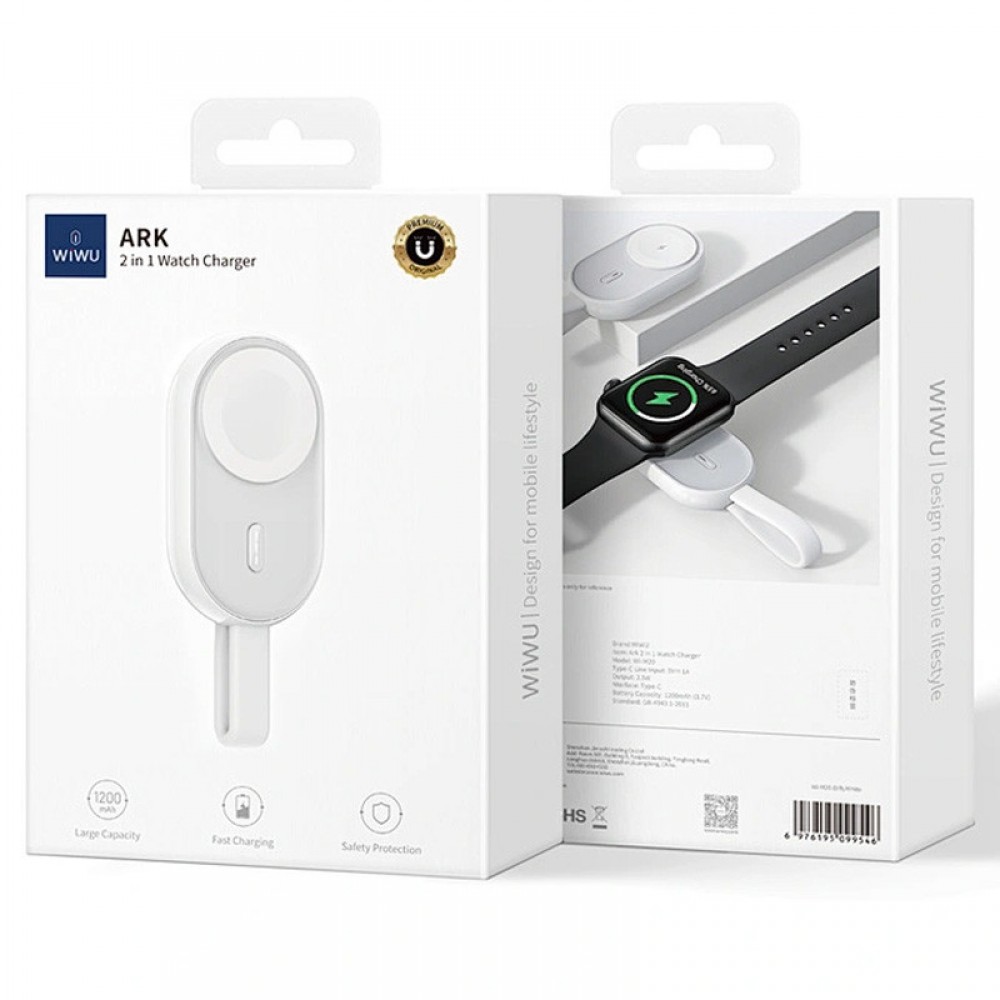 Портативное ЗУ Power Bank WIWU Wi-M20 For Apple Watch 1200 mAh Портативное ЗУ Power Bank WIWU Wi-M20 For Apple Watch 1200 mAh