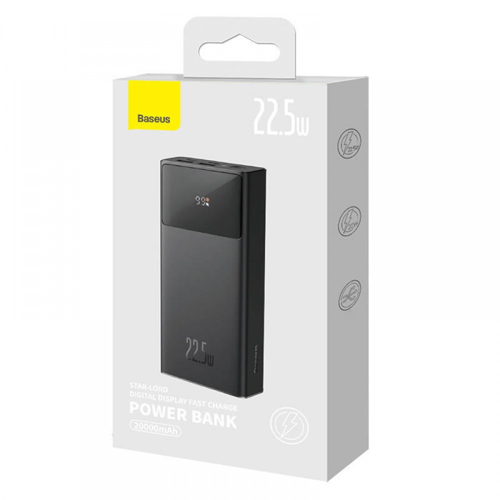 Портативное ЗУ Baseus Star-Lord Digital Display 22.5W 20000 mAh (PPXJ080001)