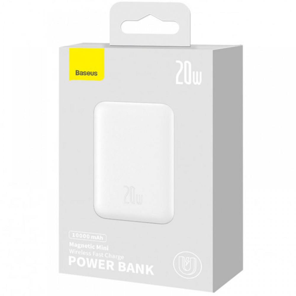 Портативное ЗУ Power Bank Baseus Magnetic Mini 20W c БЗУ 10000 mAh (PPCX070001)