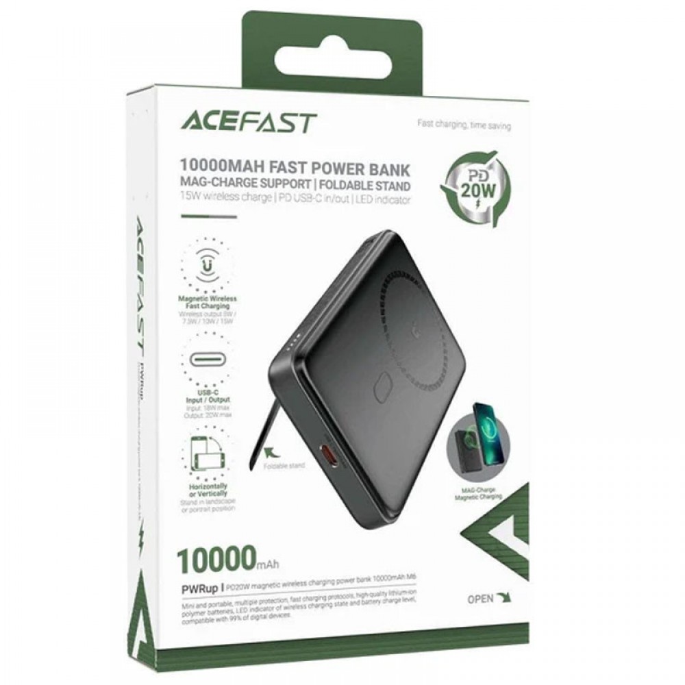 Портативний ЗП Power Bank Acefast M6 PD20W з БЗП 10000 mAh