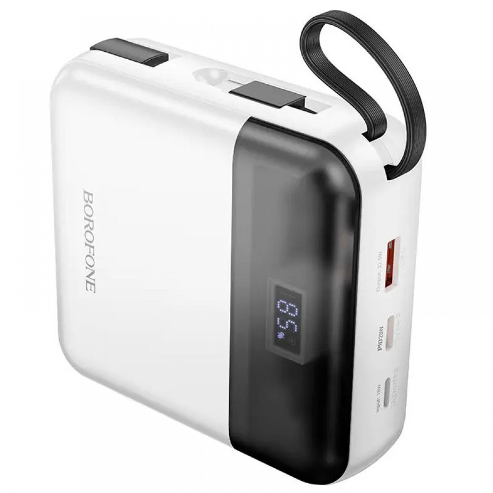 Портативное ЗУ Power Bank BOROFONE BJ64A Distinct 22.5W+PD20W with cable 20000 mAh Портативное ЗУ Power Bank BOROFONE BJ64A Distinct 22.5W+PD20W with cable 20000 mAh
