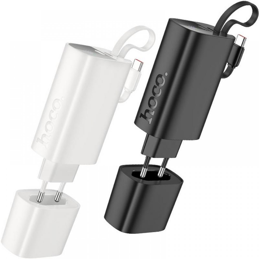 Портативний ЗП Power Bank Hoco J148 Handy PD20W with cable 5000 mAh