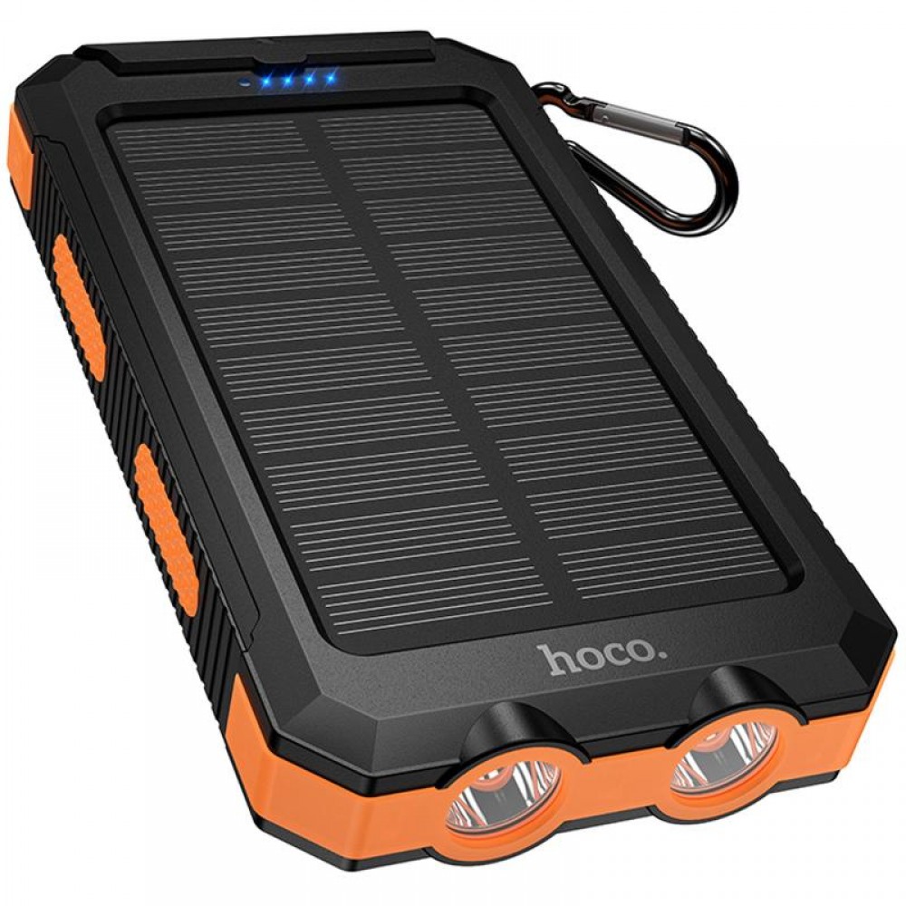 Портативное ЗУ Power Bank Hoco J164 Platinum solar 10.5W with lighting 8000 mAh