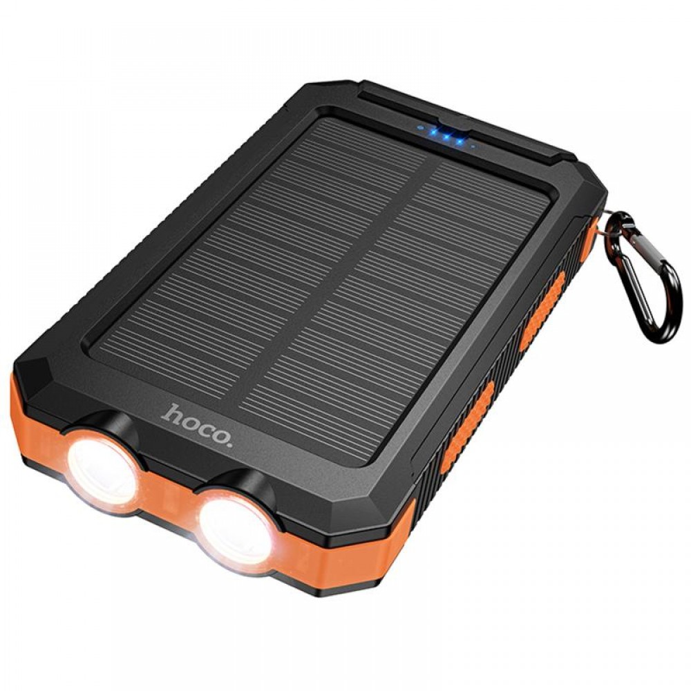 Портативное ЗУ Power Bank Hoco J164 Platinum solar 10.5W with lighting 8000 mAh