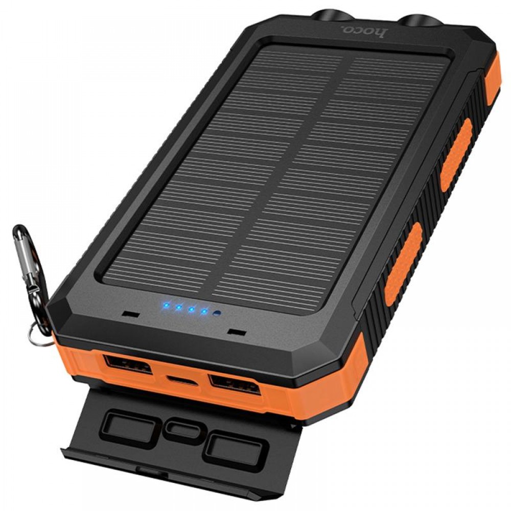 Портативное ЗУ Power Bank Hoco J164 Platinum solar 10.5W with lighting 8000 mAh