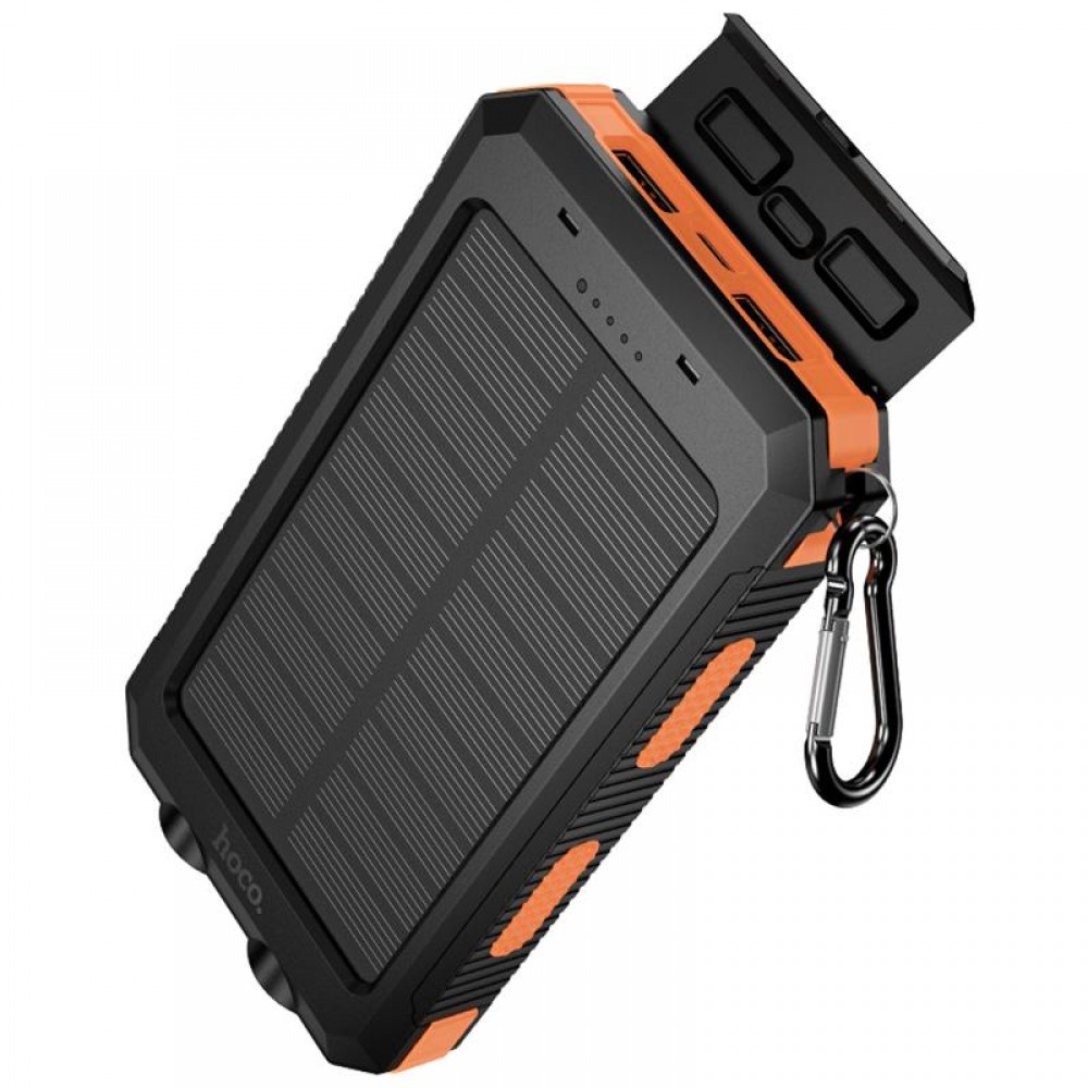 Портативное ЗУ Power Bank Hoco J164 Platinum solar 10.5W with lighting 8000 mAh