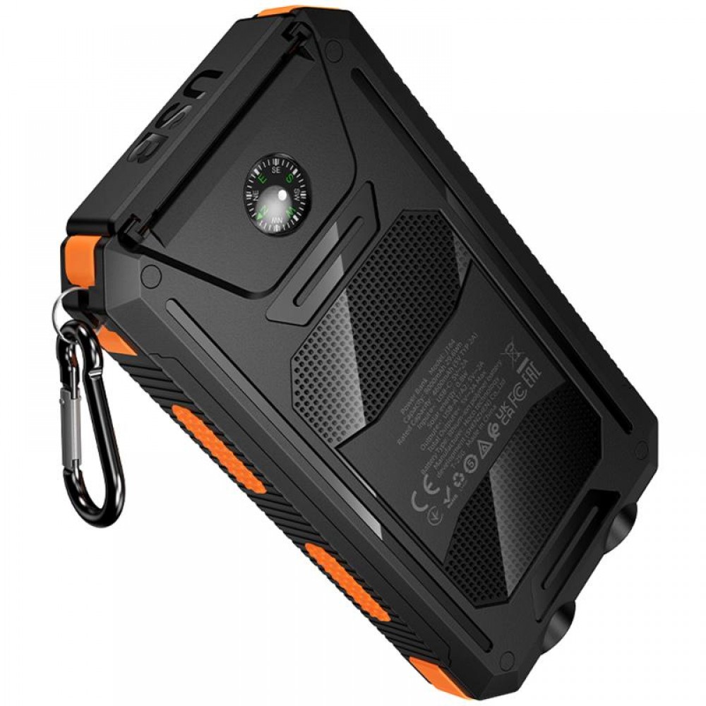 Портативное ЗУ Power Bank Hoco J164 Platinum solar 10.5W with lighting 8000 mAh