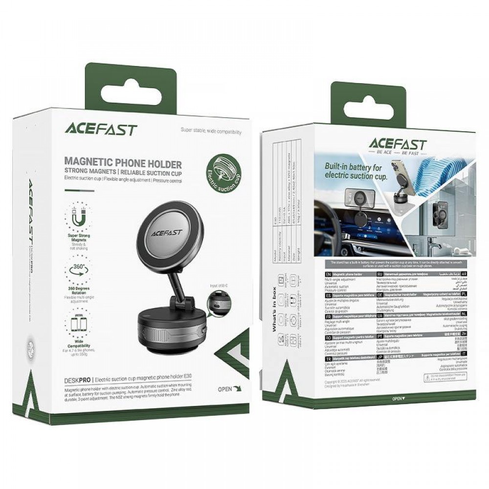 Магнитный держатель для телефона Acefast E30 Auto Fix 360°