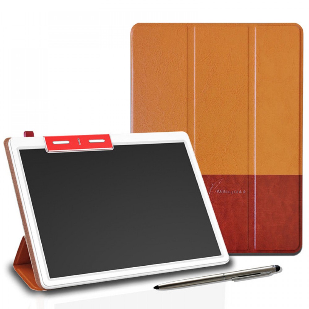 Планшет для малювання LCD color blocked 10,1 дюймів with leather case