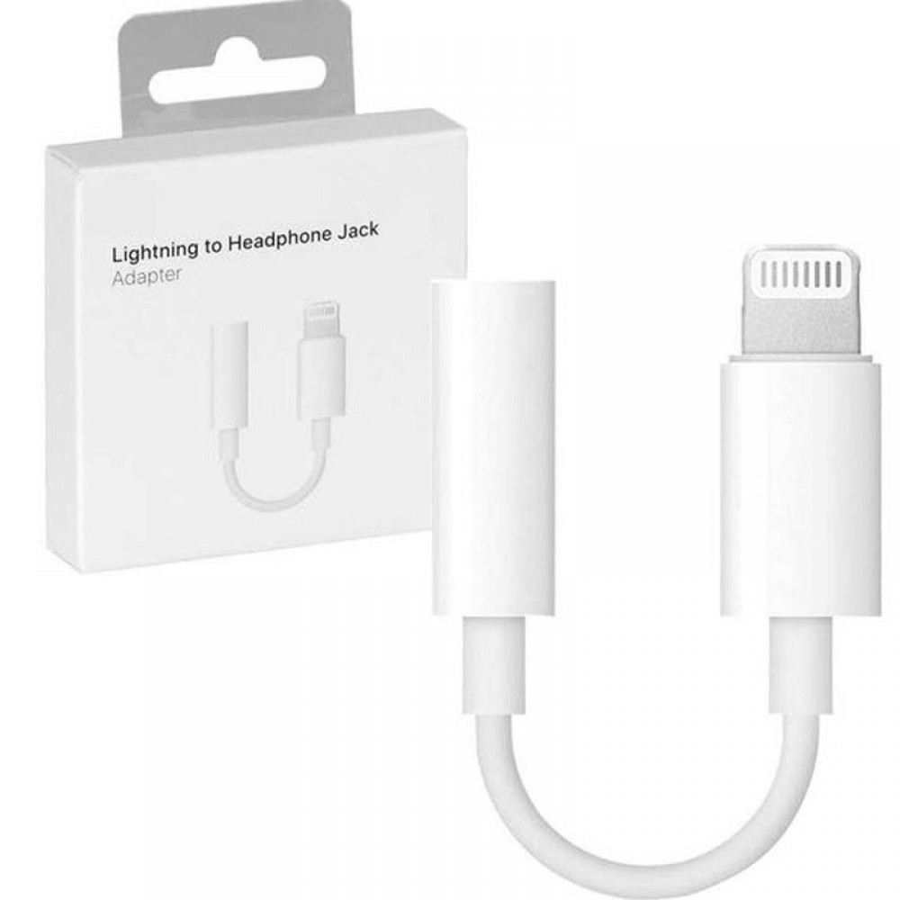 Адаптер для Apple Lightning to 3.5mm Headphone Jack (ААА) (box, no logo)