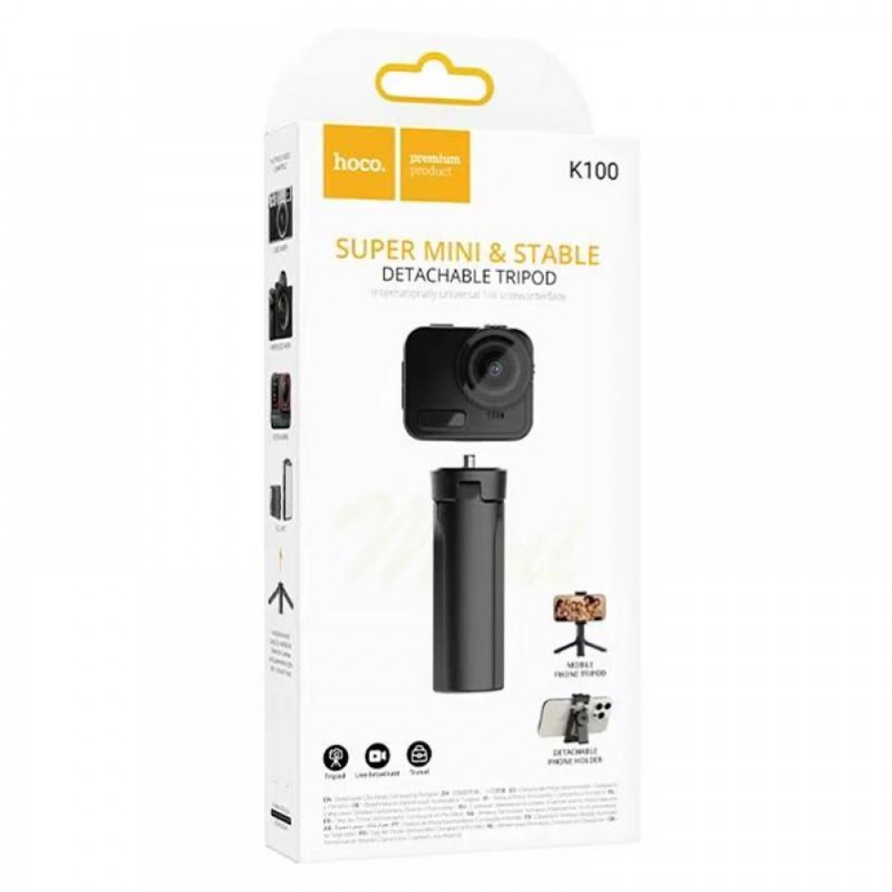 Монопод для селфи Hoco K100 Prestigio mini трипод + крепление 1/4