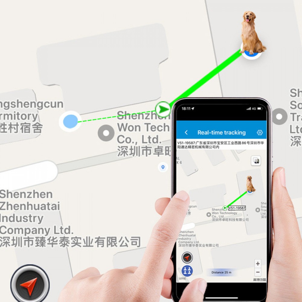 Трекер GPS для животных V53 Pet Tracker SIM (4GLTE) 900mAh Трекер GPS для животных V53 Pet Tracker SIM (4GLTE) 900mAh