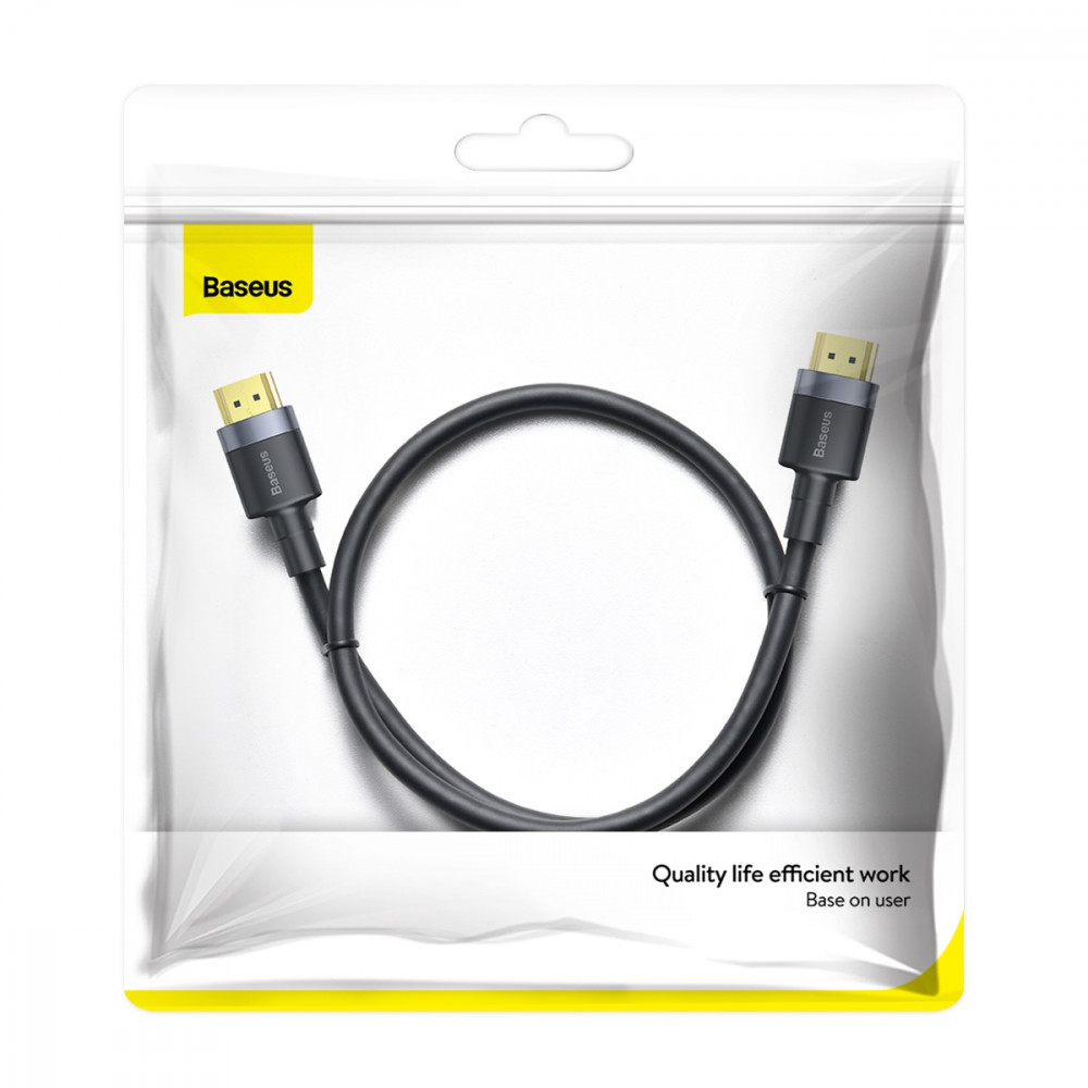 Дата кабель Baseus HDMI Cafule Series 4KHDMI Male To 4KHDMI Male (1m) (CADKLF-E)