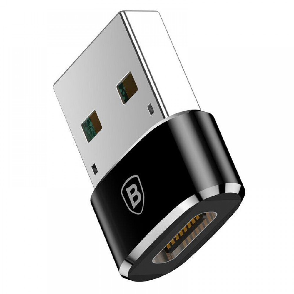 Переходник Baseus USB Male To Type-C Female Adapter Converter 3A (CAAOTG-01)