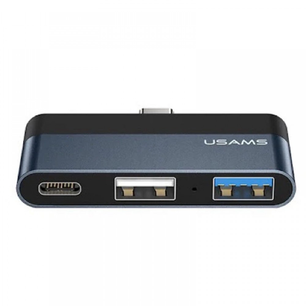 Перехідник HUB Usams US-SJ490 Type-C Mini Hub (2USB port + Type-C)