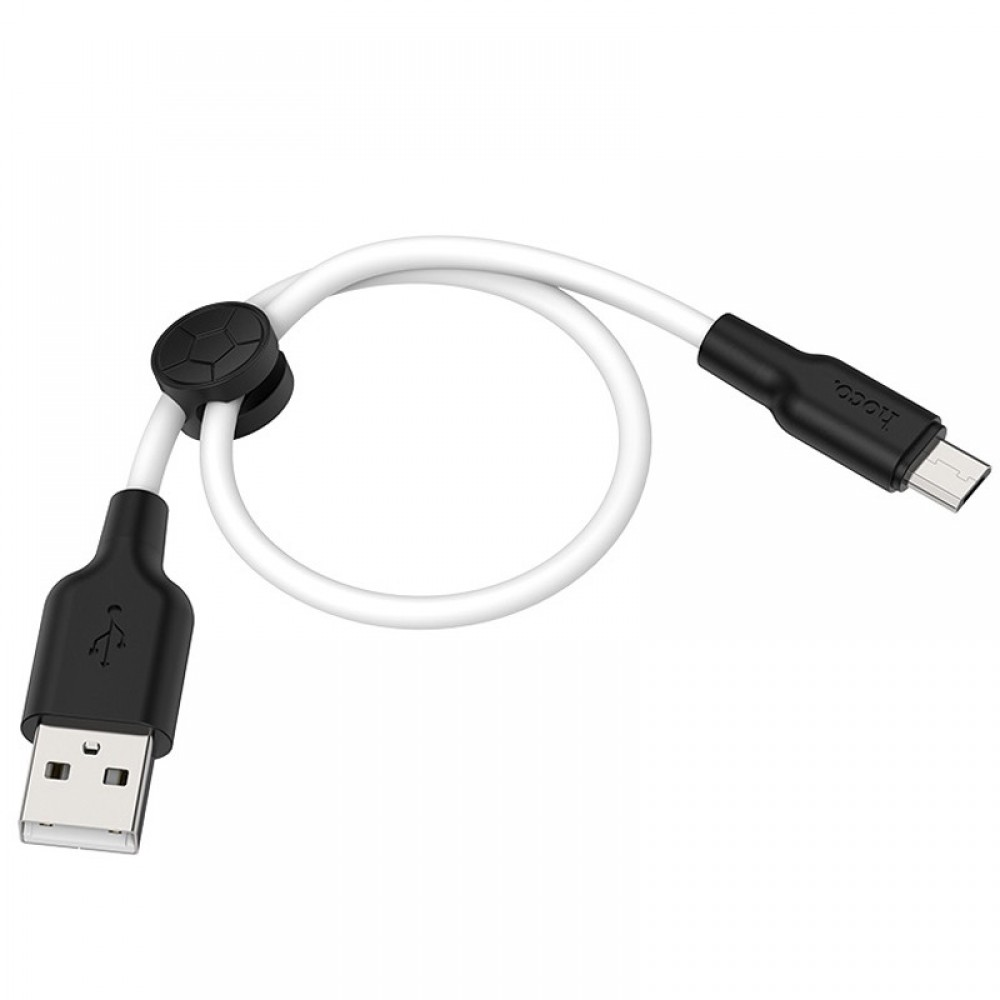 Дата кабель Hoco X21 Plus Silicone MicroUSB Cable (0.25m)