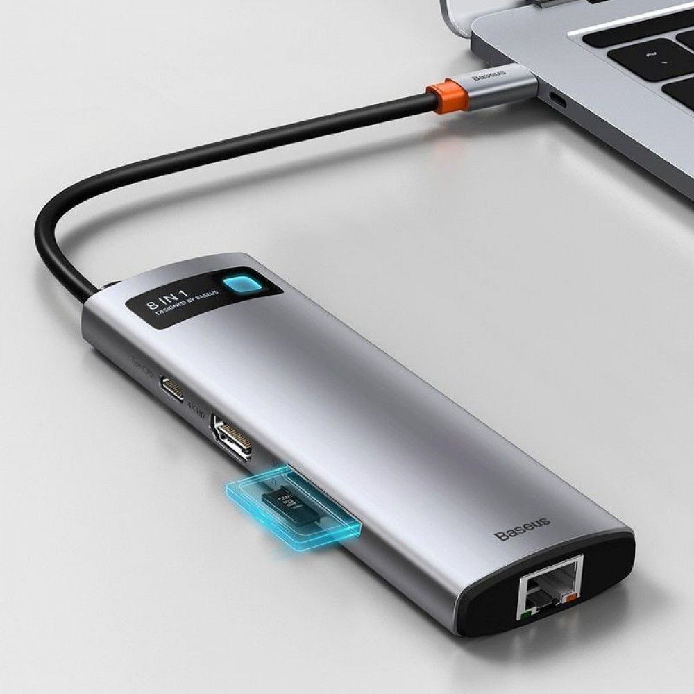 Перехідник HUB Baseus Metal Gleam Series 7-in-1 Multifunctional (WKWG020113)