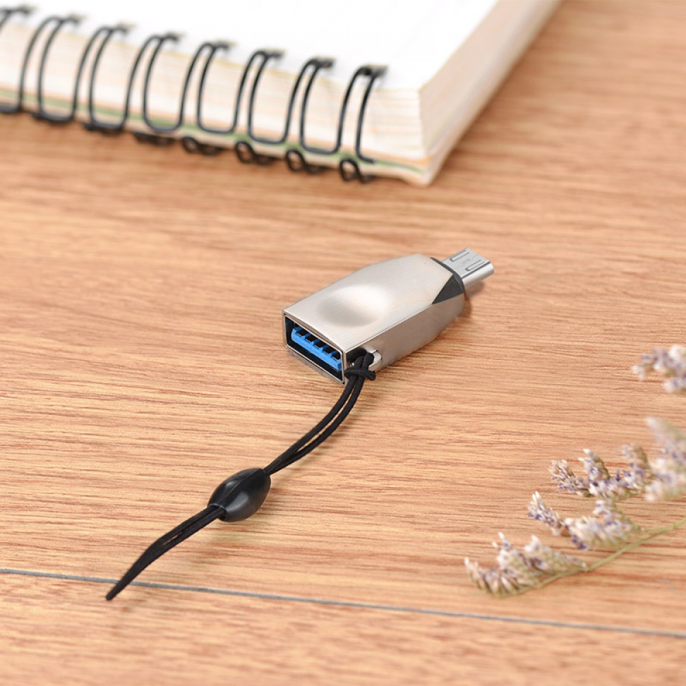 Перехідник Hoco UA10 OTG USB to MicroUSB