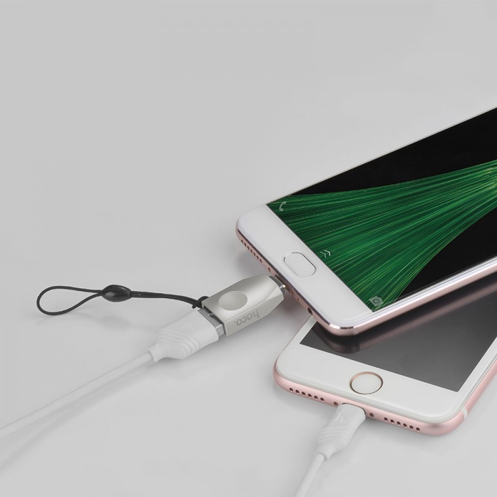 Перехідник Hoco UA10 OTG USB to MicroUSB