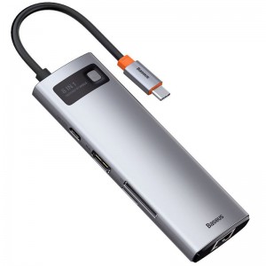Перехідник HUB Baseus Metal Gleam Series 7-in-1 Multifunctional (WKWG020113)
