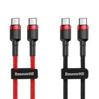 Дата кабель Baseus Cafule Type-C to Type-C Cable PD 2.0 60W (2m) (CATKLF-H)