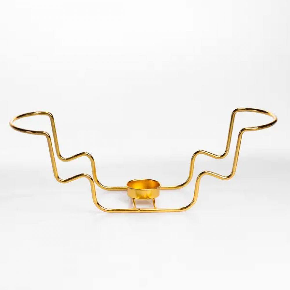 Мармитница фарфоровая Tiffany 1 л на металлической подставке с подогревом 28х23х7 см SG-428-11