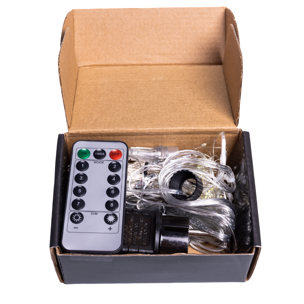 Новогодняя гирлянда Хвойная лапа 3х2 м 400 LED Желтый свет D400LED2MY