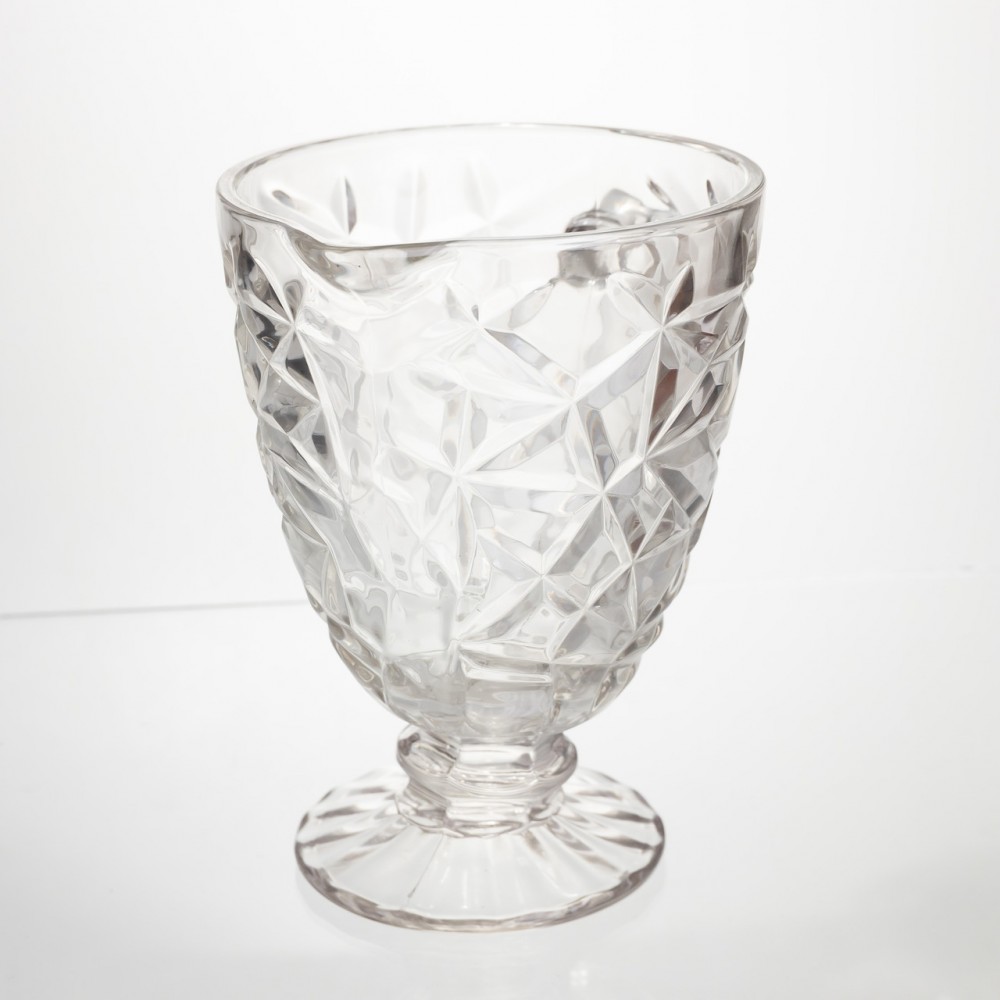 Кувшин стеклянный для компота 1.2 л прозрачный ребристый фигурный графин для лимонада мохито сангрии напитков HP-19-163