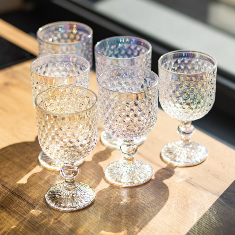 Набор бокалов для вина 6 штук по 300 мл rainbow HP-19-253