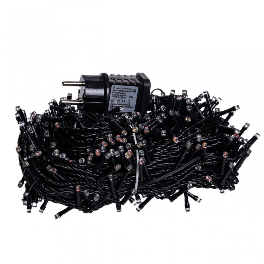 Гирлянда Рождественская фея уличная 50 (м) 500 LED черный провод Мультиколор CF500L50MBML