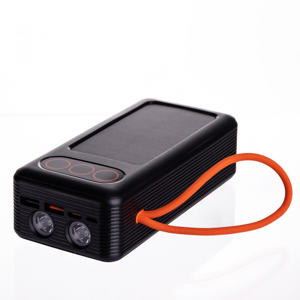 Повербанк с быстрой зарядкой с 3 шнурами 30000 mAh портативное зарядное устройство powerbank зарядка для телефона HP-N56