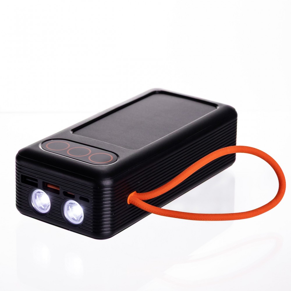 Повербанк с быстрой зарядкой с 3 шнурами 30000 mAh портативное зарядное устройство powerbank зарядка для телефона HP-N56