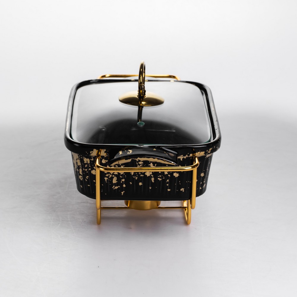 Мармитница прямоугольная на подставке с подогревом 31х16х11 см ML-874-11