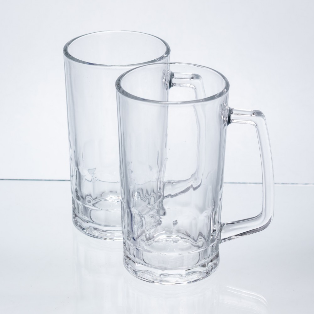 Набір кухлів для пива Patterned Stein скляних 2 штуки по 530 мл HP-17-61