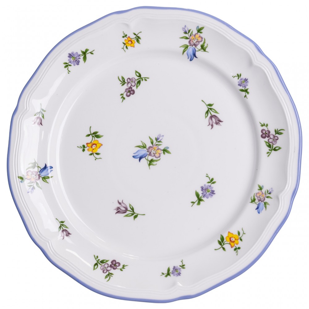 Столовый набор посуды тарелок и чашек 32 предмета на 6 персон Retro Floral фарфоровый, обеденный столовый сервиз тарелок YY78-9A