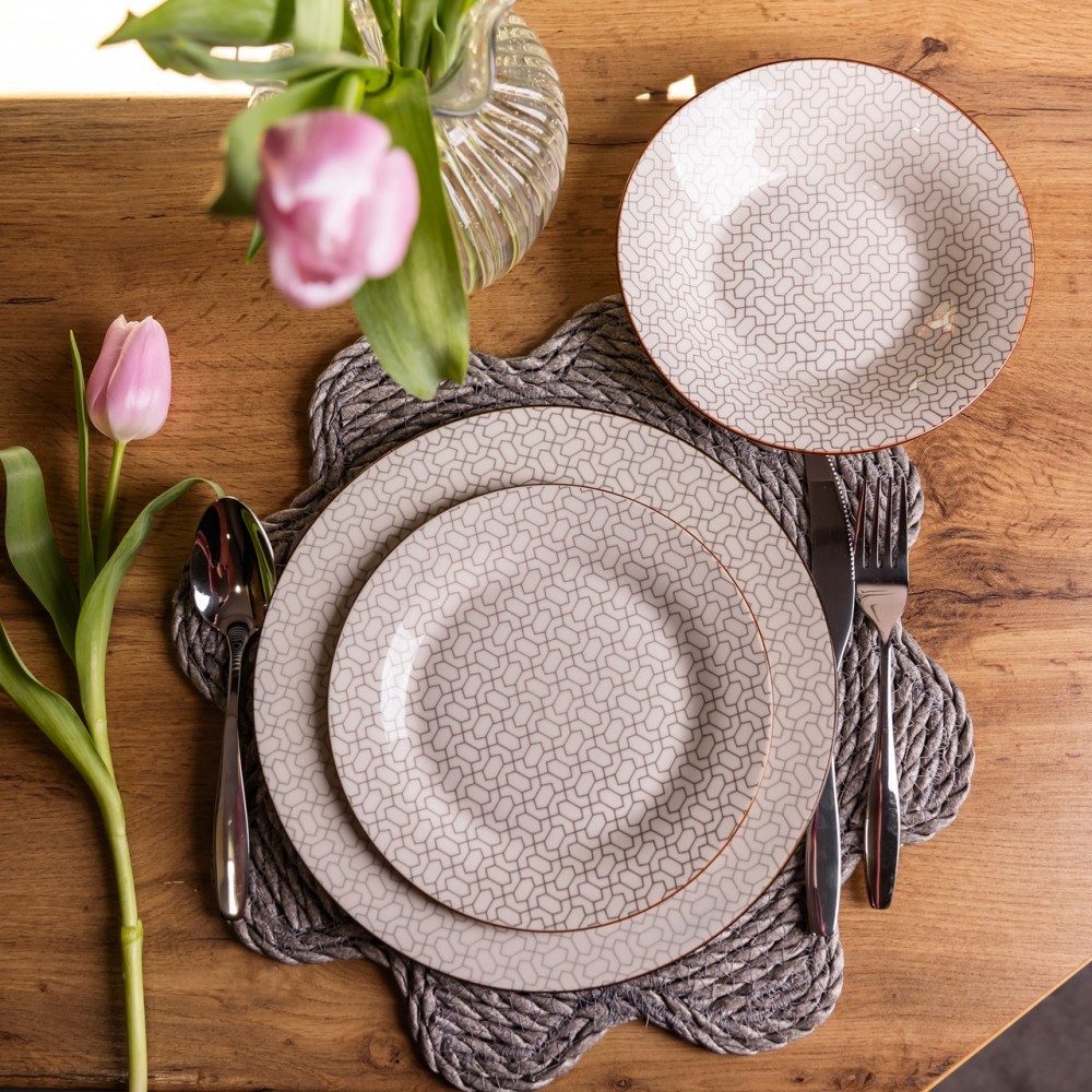 Столовый сервиз на 6 персон 24 предмета фарфоровый HP-HK-A9