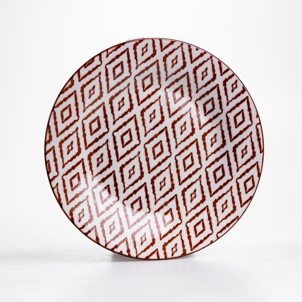 Столовый сервиз на 6 персон 24 предмета фарфоровый HP-HK-A10 Коричневый