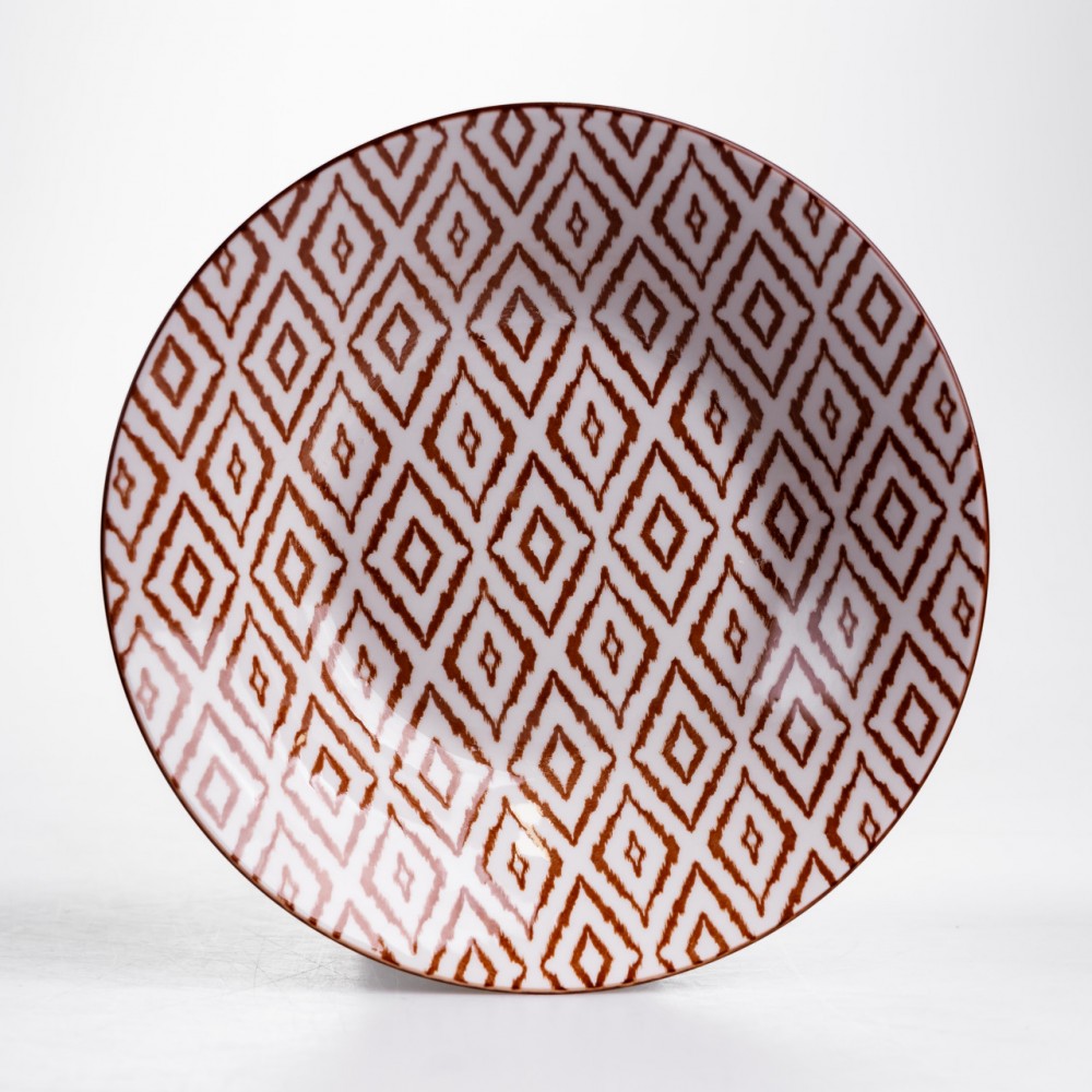 Столовый сервиз на 6 персон 24 предмета фарфоровый HP-HK-A10 Коричневый