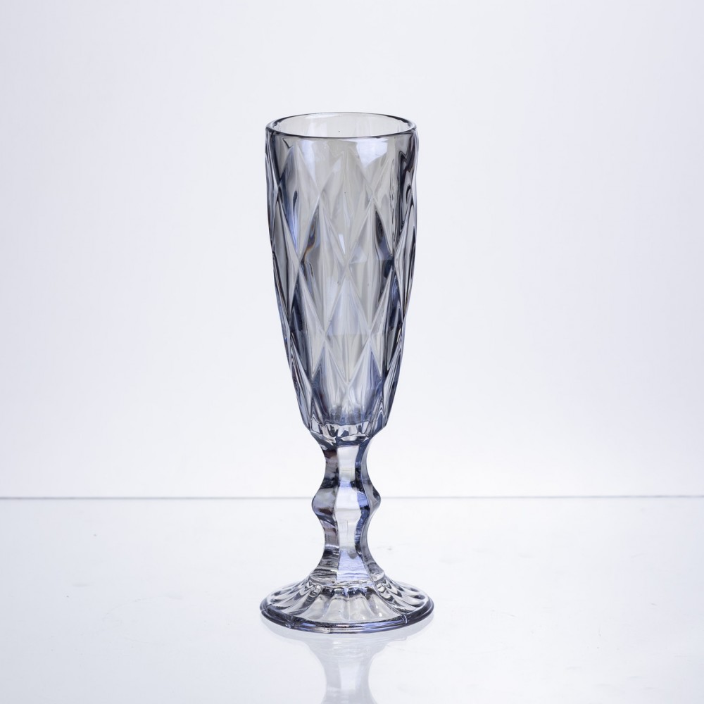 Набор бокалов для шампанского Diamond Blue 6 штук по 180 мл HP-19-274 прозрачный бокал для напитков лимонадов газалки