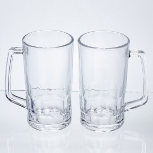 Набір кухлів для пива Patterned Stein скляних 2 штуки по 530 мл HP-17-61