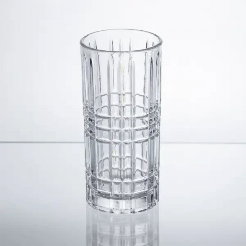 Набор стаканов Geometric Glass 6 штук по 300 мл с рельефным узором HP-17-3
