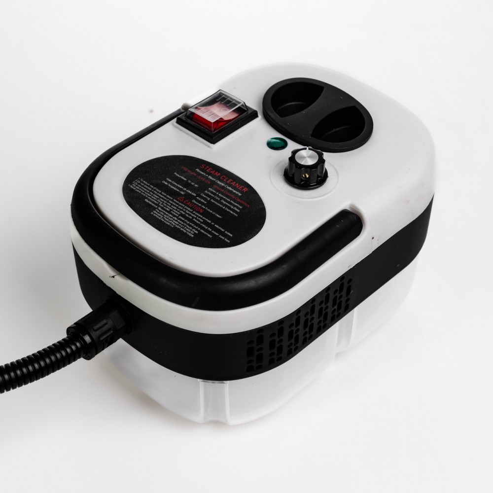 Пароочисник ручний Steam Cleaner 2500 Вт із набором та баком 1.2л HP-SC-002-white