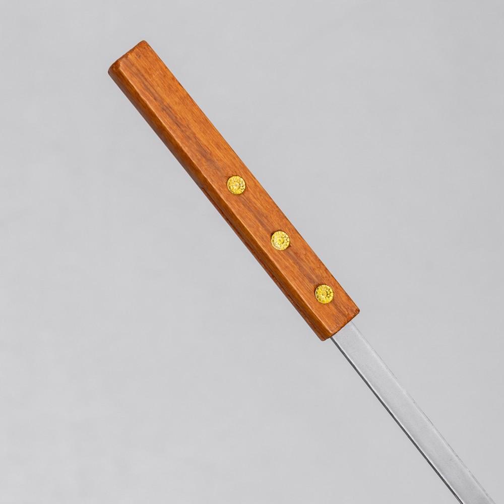 Набор шампуров 4 штук из нержавеющей стали с деревянной ручкой 53.5х1 см BQ-20