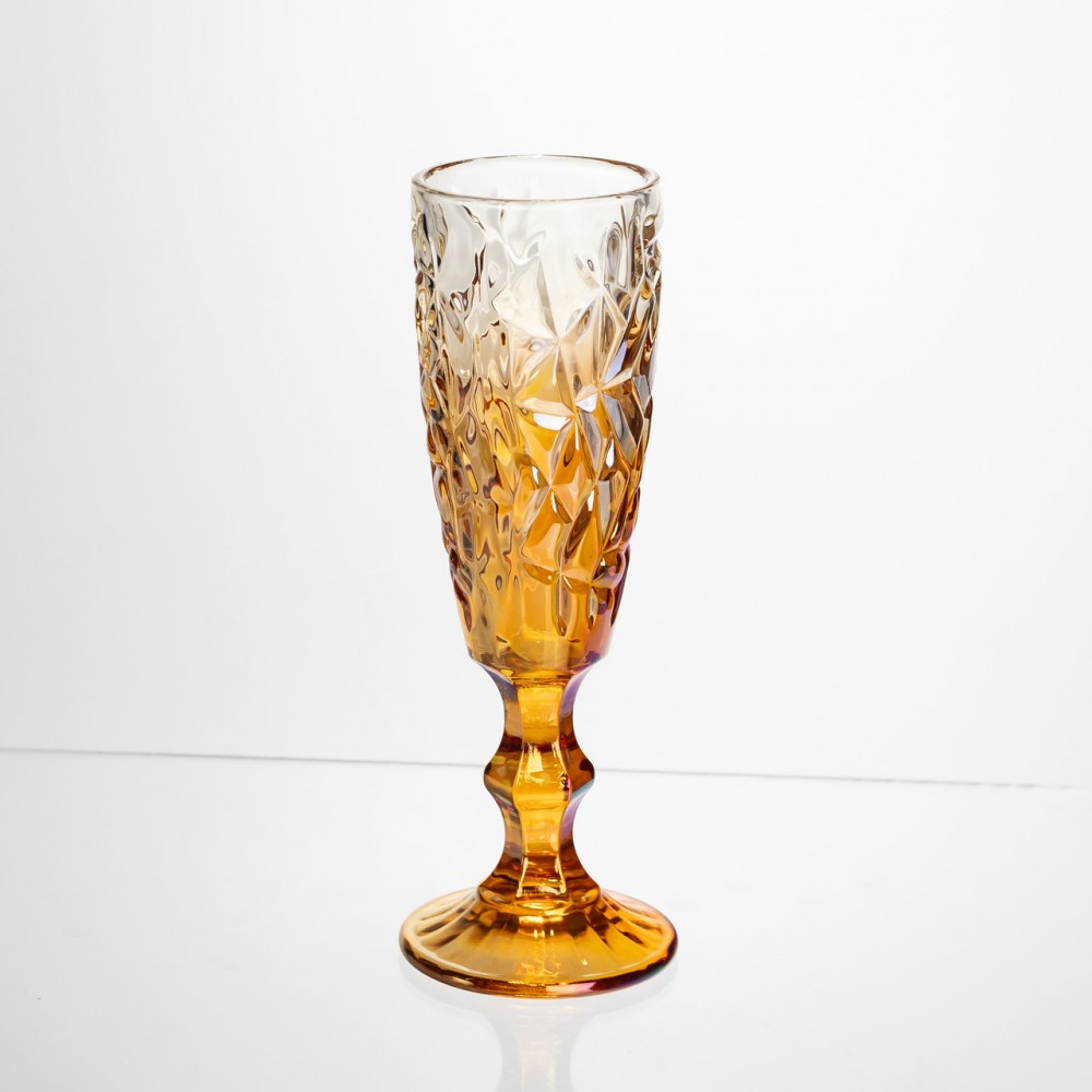 Набор бокалов для шампанского 6 штук 160 мл на ножке Yiwu HP-19-188