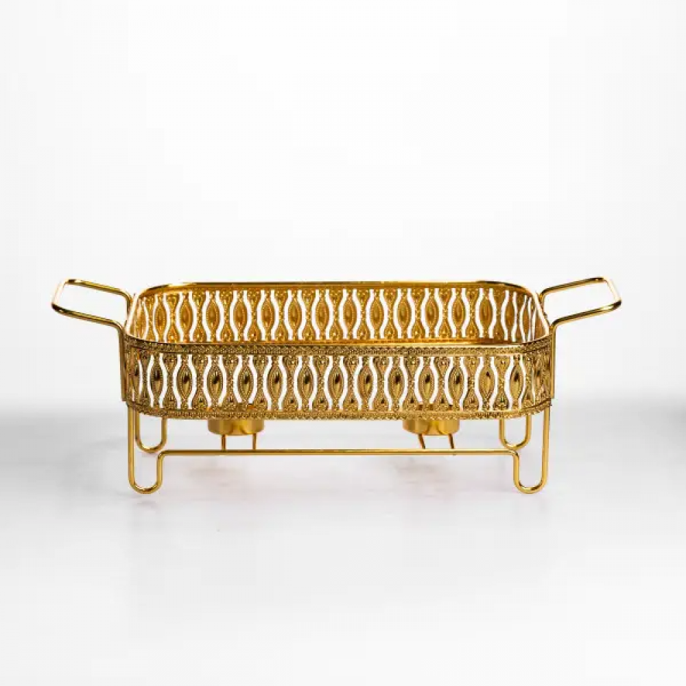 Мармитница фарфоровая Tiffany 1.5 л квадратная подставке с подогревом 34х26х7 см SX42-2